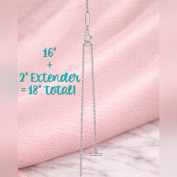 Tiffany & Co Mini T Smile Diamond Necklace 18k White Gold AU 750 16" - 18" Chain - Picture 4 of 7